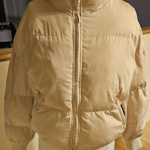 Princess Polly Darrow Ivory Polly Puffer Full Zip Jacket Size Wmn's Size S/M - Picture 2 of 7